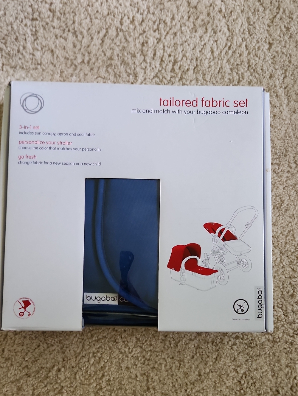 NIB Bugaboo Cameleon Tailored Fabric Set 3-in-1
